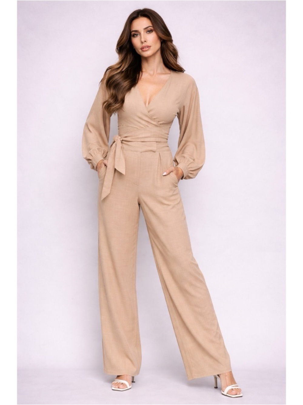 NWT Balloon Sleeve Top & Pleated Pant Set